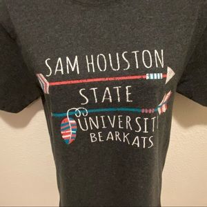 Sam Houston State Short Sleeve Dark Gray Graphic T-Shirt by Champion SZ Small